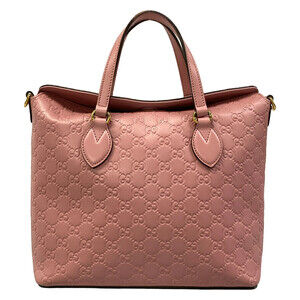 Gucci Guccissima Pink Leather Handbag #330445G92B